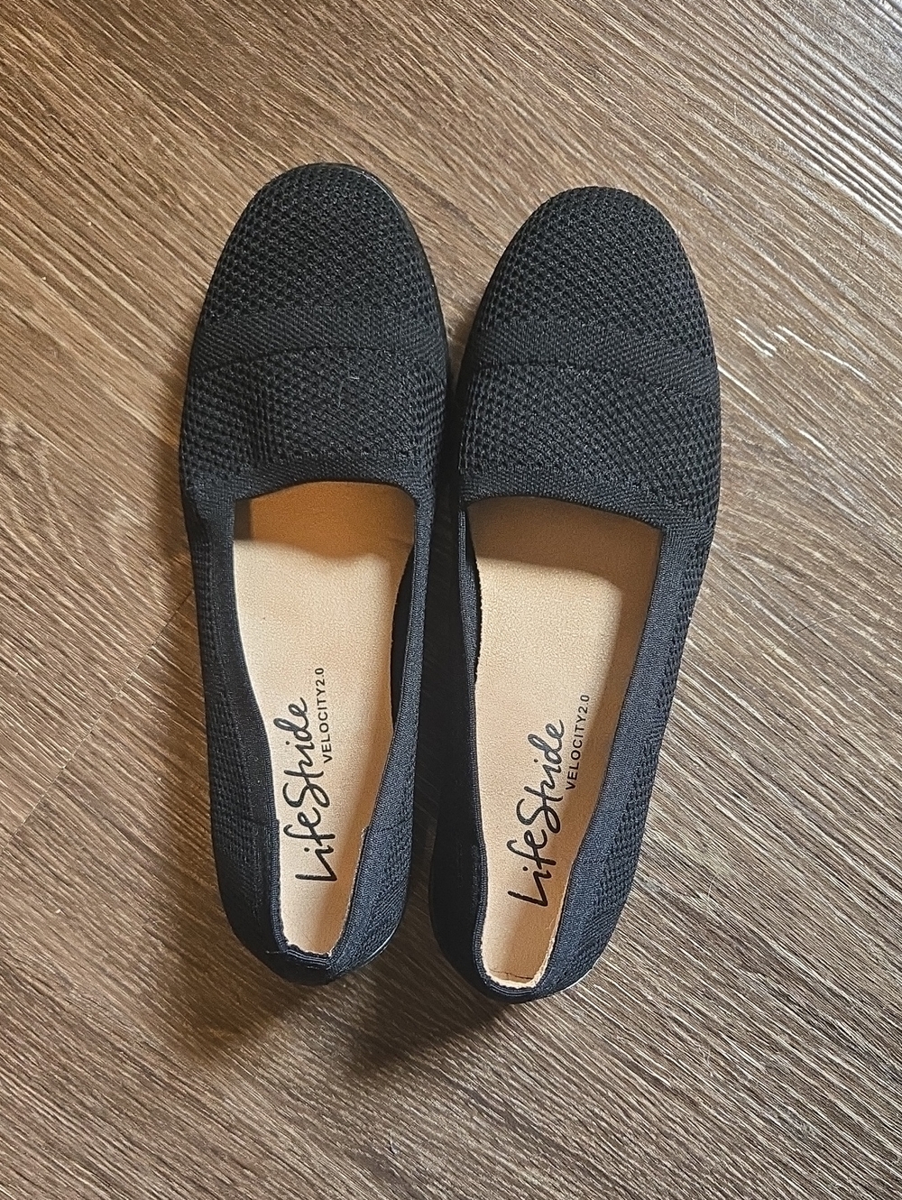 Life Stride Velocity 2.0 Black Knit Loafers